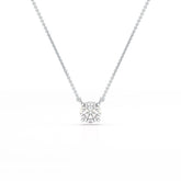 1 Carat Round Solitaire Lab Grown Diamond Pendant